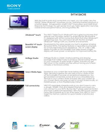 Sony Vaio VPCF13QFX/B Smart Network Driver FREE Sony Vaio VPCF13QFX/B Smart Network 64 BIT